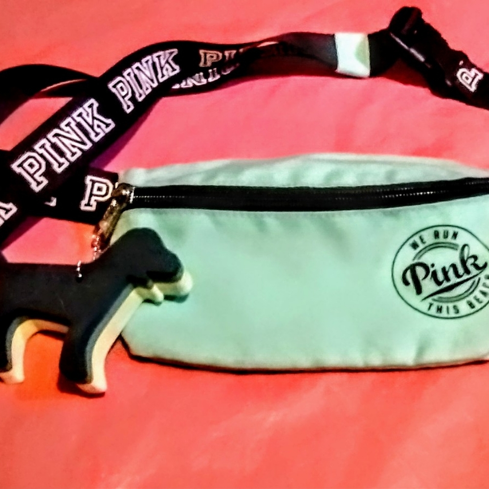 NEW VS PINK BABY BLUE FANNY PACK